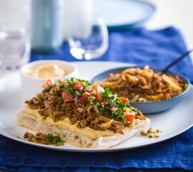 Steggles Turkey Mince Open Pide