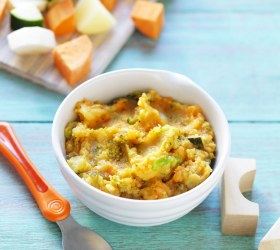 Sweet Potato, Broccoli and Zucchini Mash