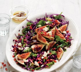 Fig, Red Cabbage and Pomegranate Salad