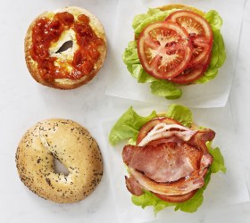 BLT on a Toasted Bagel