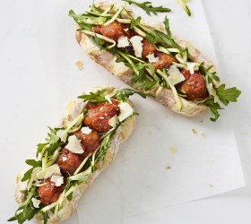 Meatballs and Parmesan Baguette Meatballs and Parmesan Baguette