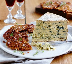 Salted Florentine Bark and Blue Cheese