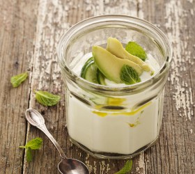 Yoghurt with Avocado, Cucumber and Mint Yoghurt with Avocado, Cucumber and Mint