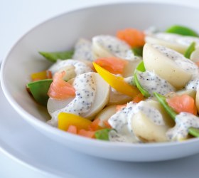 Salmon and Potato Salad with Lemon Poppy Seed Dressing