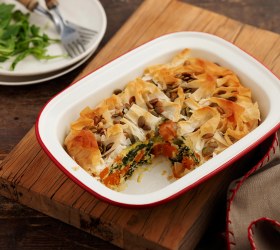 Kale, Feta and Pumpkin Pie