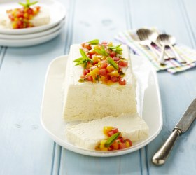 Ricotta and Honey Semifreddo with Mango and Watermelon Salad Ricotta and Honey Semifreddo with Mango and Watermelon Salad