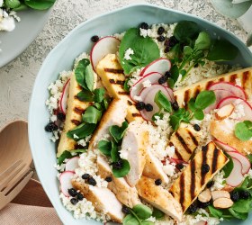 Chicken, Cauliflower, Watercress and Almond Salad Chicken, Cauliflower, Watercress and Almond Salad