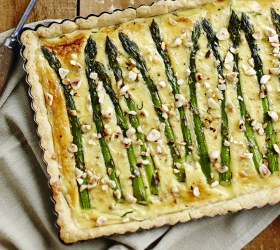 Tilsit, Asparagus and Tarragon Tart