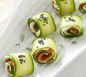 Cucumber Salmon Rolls