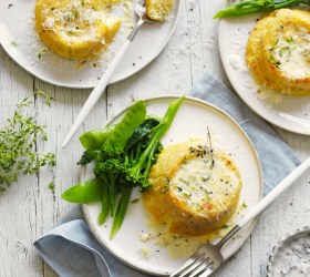 Twice-baked Cheese Soufflés