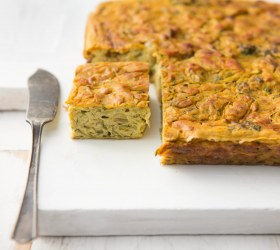 Vegan Zucchini and Kale Slice