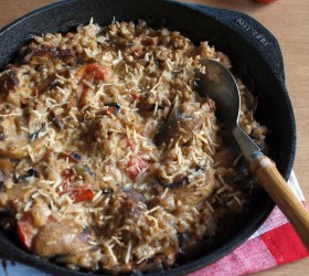 Mushroom and Barley Bake Mushroom and Barley Bake