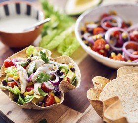 Chicken Tortilla Bowls Chicken Tortilla Bowls