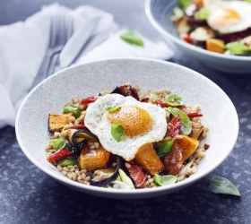 Mediterranean Barley Salad with Chargrilled Vegetables