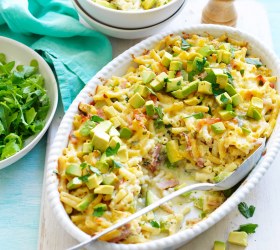 Avocado and Bacon Mac and Cheese