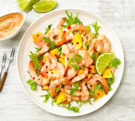 Mango prawn salad