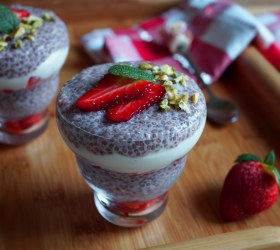 Layered Strawberry Chia Pudding Layered Strawberry Chia Pudding