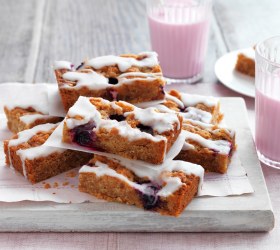 Lemon and Blueberry Weetbix Slice