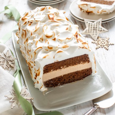 Christmas Gingerbread Bombe Alaska