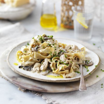 Chicken and Mushroom Fettuccine