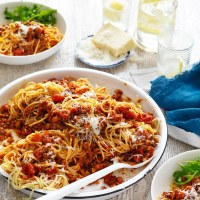Beef and Mushroom Spaghetti Bolognese