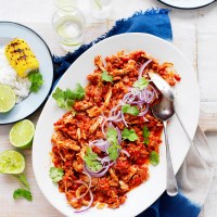 Slow-Cooked Tomato Pulled Chicken