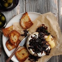 Baked Brie with Maple Bacon and Onion Jam