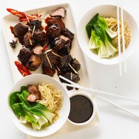 Red Braised Pork with Egg Noodles