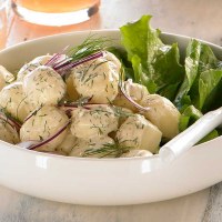 New Potato Salad with Fresh Dill & Sour Cream