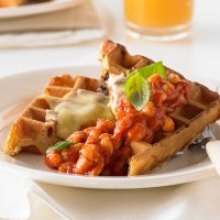 Aussie Vegemite and Cheddar Waffle