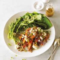 Sweet Potato, Feta, Toasted Tamari Almond Salad