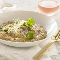 Cheesy Risotto With Mixed Mushrooms