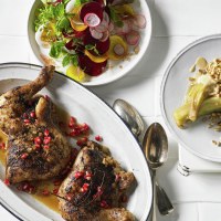 Braised Lebanese 7 Spice Chicken with Burnt Eggplant