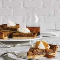 Smoked Maple Pecan Tart with Ricotta Cream