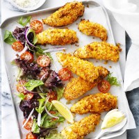 Crunchy Baked Chicken Tender Salad