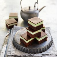 Choc-mint Brownie Slice