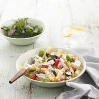 Cheesy Mediterranean Chicken Pasta