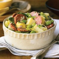 DON Salami, Broad Bean and Potato Salad