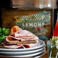 Pumpernickel with Strasburg, Sauerkraut and Dijon