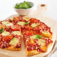 Bacon and Baby Bocconcini Pizza