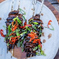 Grilled Luv-a-Duck Breast Skewers with Street BBQ Chinese Seasoning