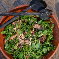 Smoked Luv-a-Duck Leg Salad with BBQ Chinese Seasoning