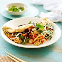 Asian Prawn and Chicken Omelette