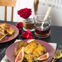 French Toast with Cointreau Maple Syrup