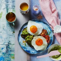 Fried Eggs with Spiced Avocado