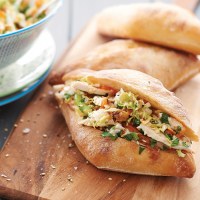 Roast Chicken Asian Slaw Buns