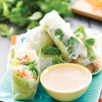 Roast Chicken Rice Paper Rolls