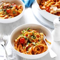Creamy Tomato and Herb Fettuccine