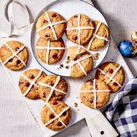 Choc Chip Hot Cross Cookies