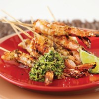 Coriander Peppercorn and Lime Prawns with Zesty Fresh Coriander and Lime Dressing